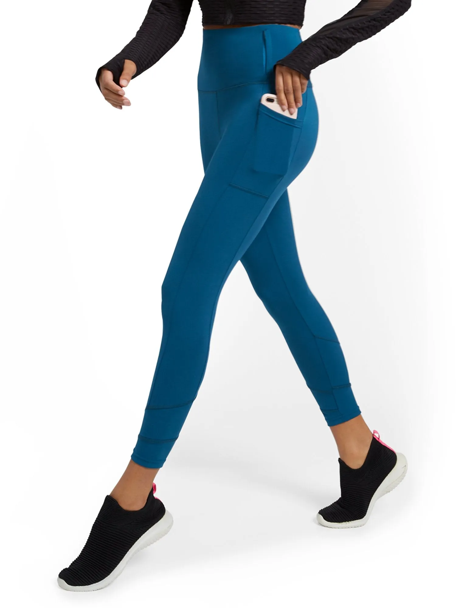 High-Waisted Geometric Seam Legging