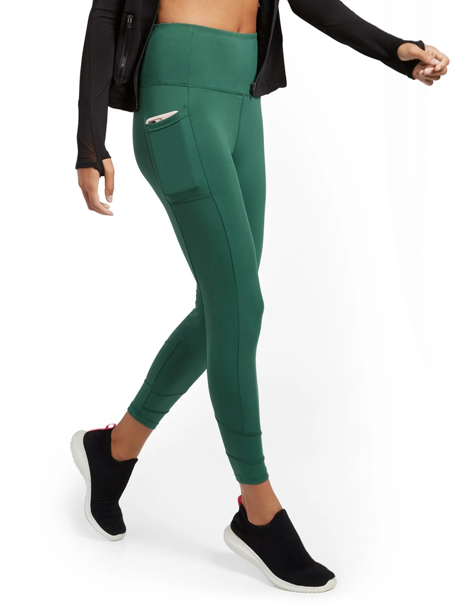 High-Waisted Geometric Seam Legging