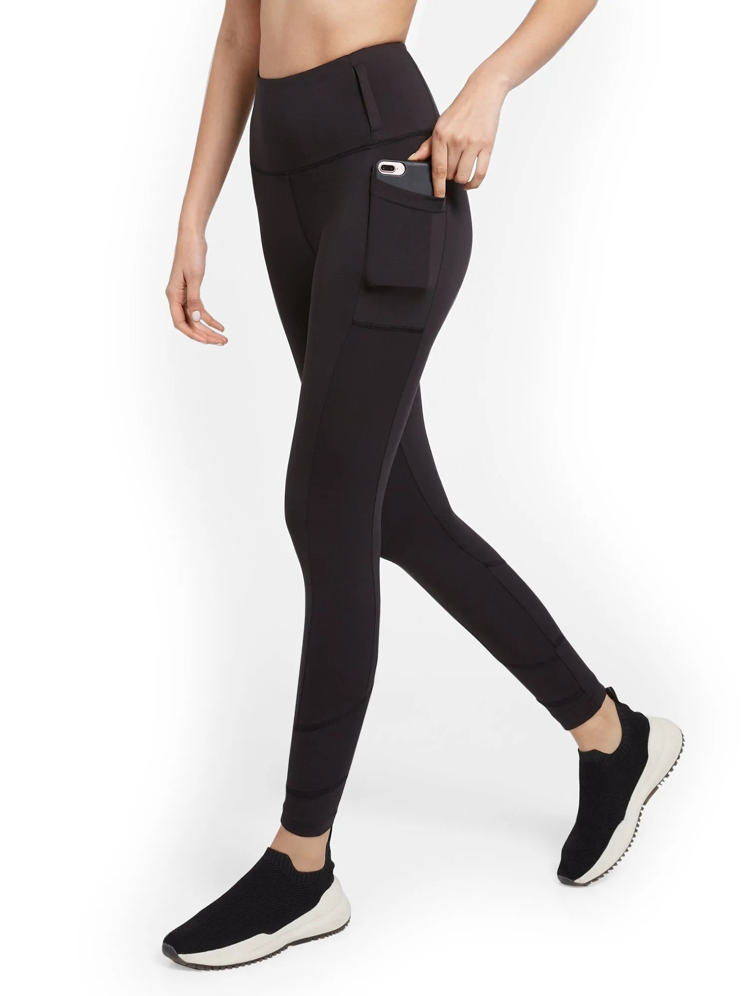 High-Waisted Geometric Seam Legging