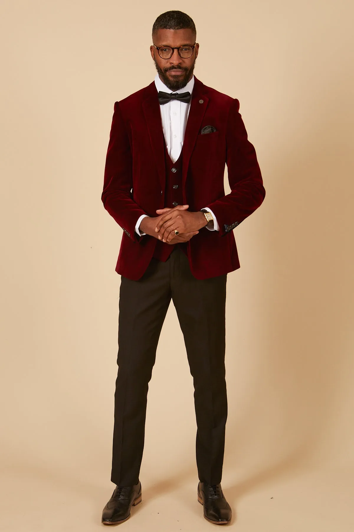 HUDSON - Wine Velvet Blazer