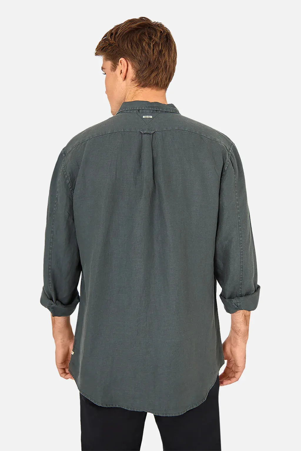 INDUSTRIE - The Trinidad Linen L/S - Dublin Green