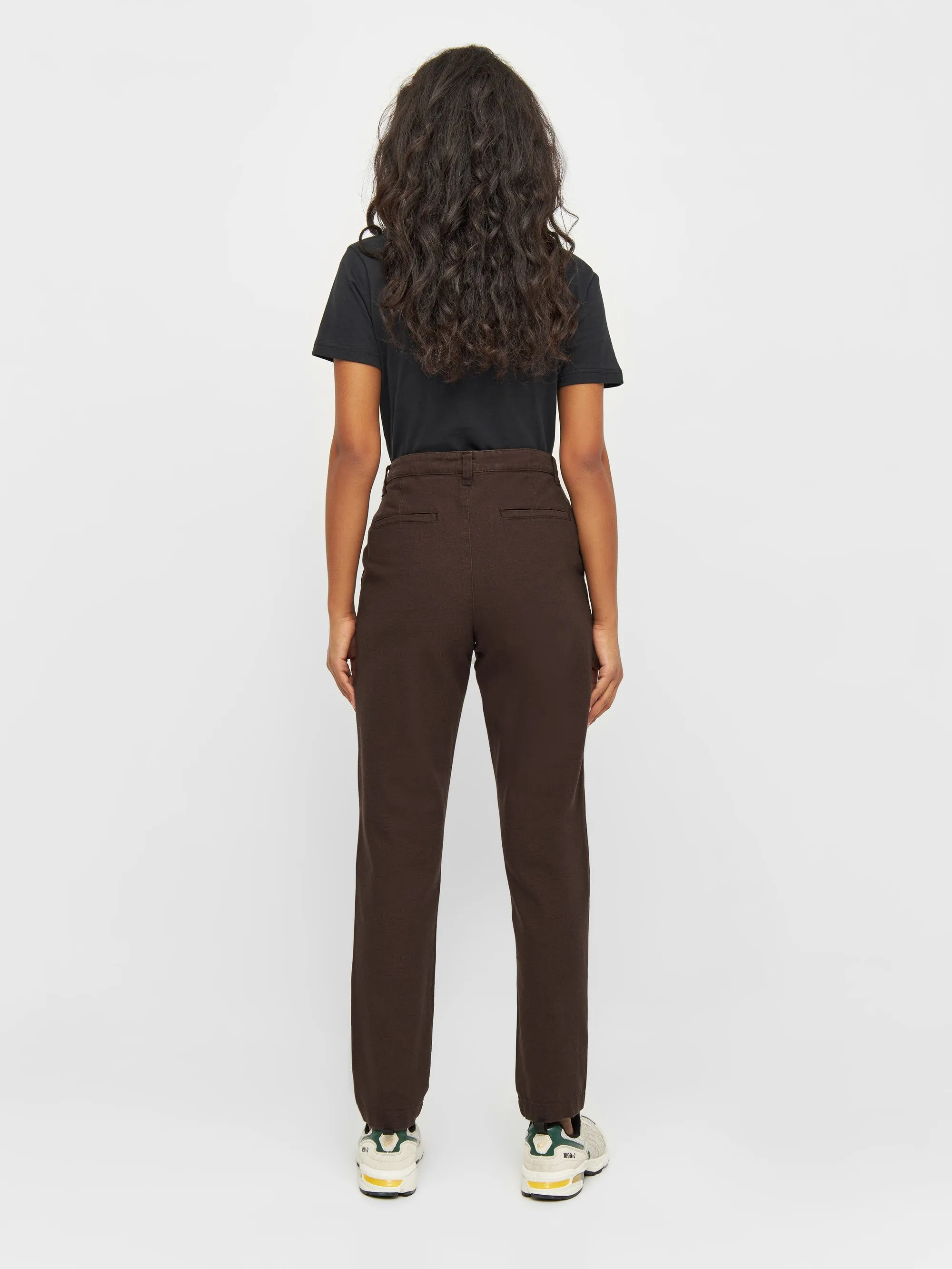 IRIS mom mid-rise chino - Chocolate Plum