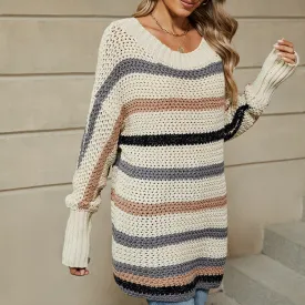 Isla Striped Knit Sweater Tunic