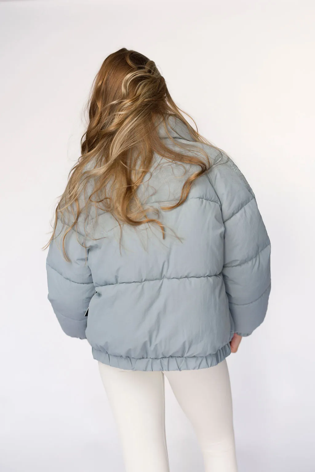 Jasmine Oversized Puffer Jacket in Iceberg