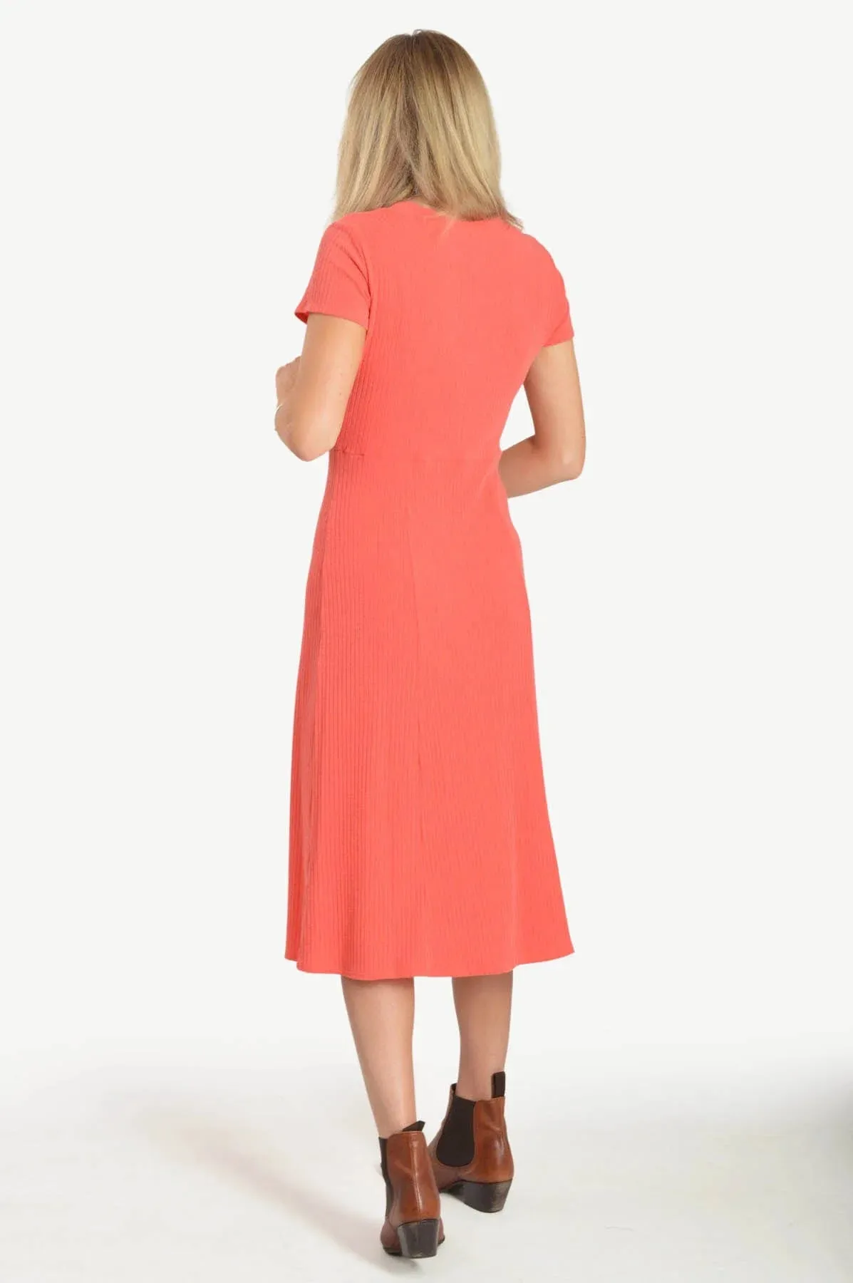 Jersey High Waist Midi Dress