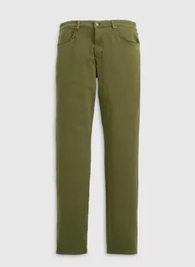 Johnnie-O Newport 5-Pocket Cotton Pant In Forest