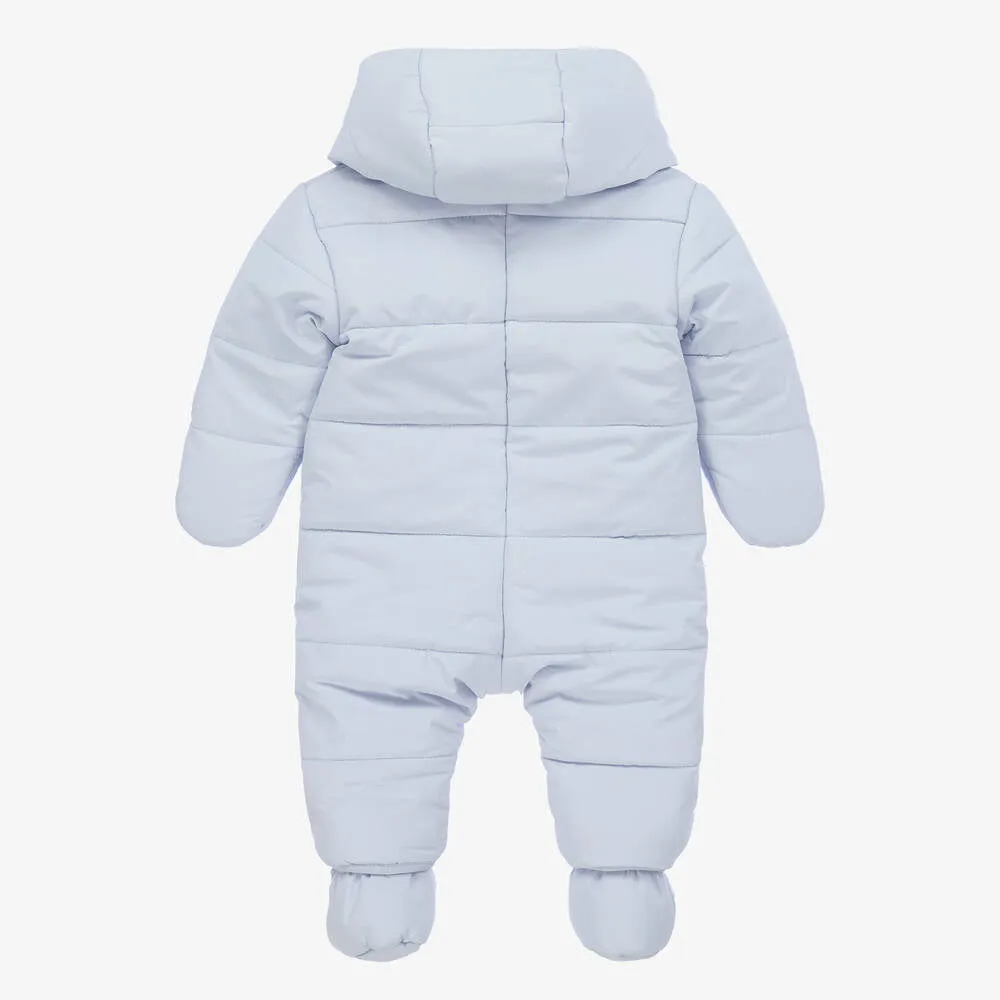 Kenzo Baby Blue Elephant Puffer Baby Snowsuit - 3M