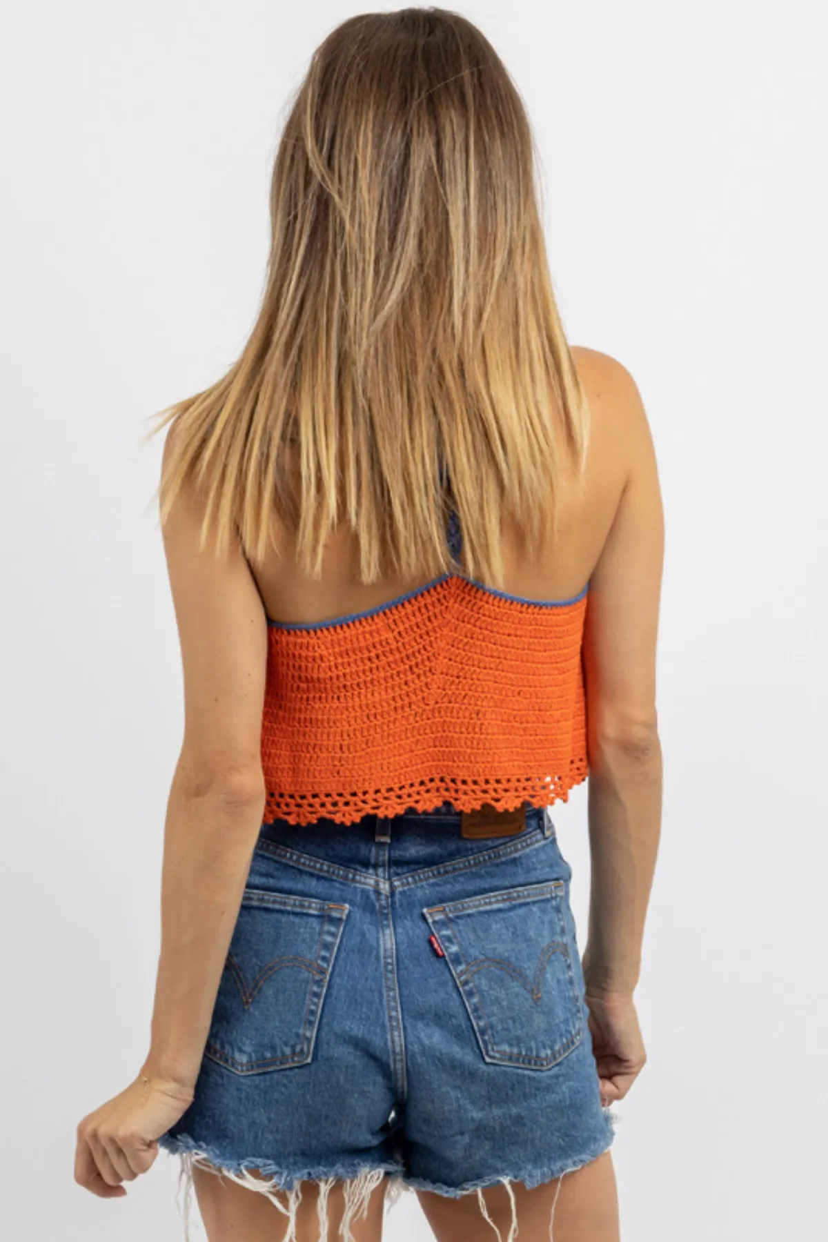 KORA CORAL CROCHET TOP