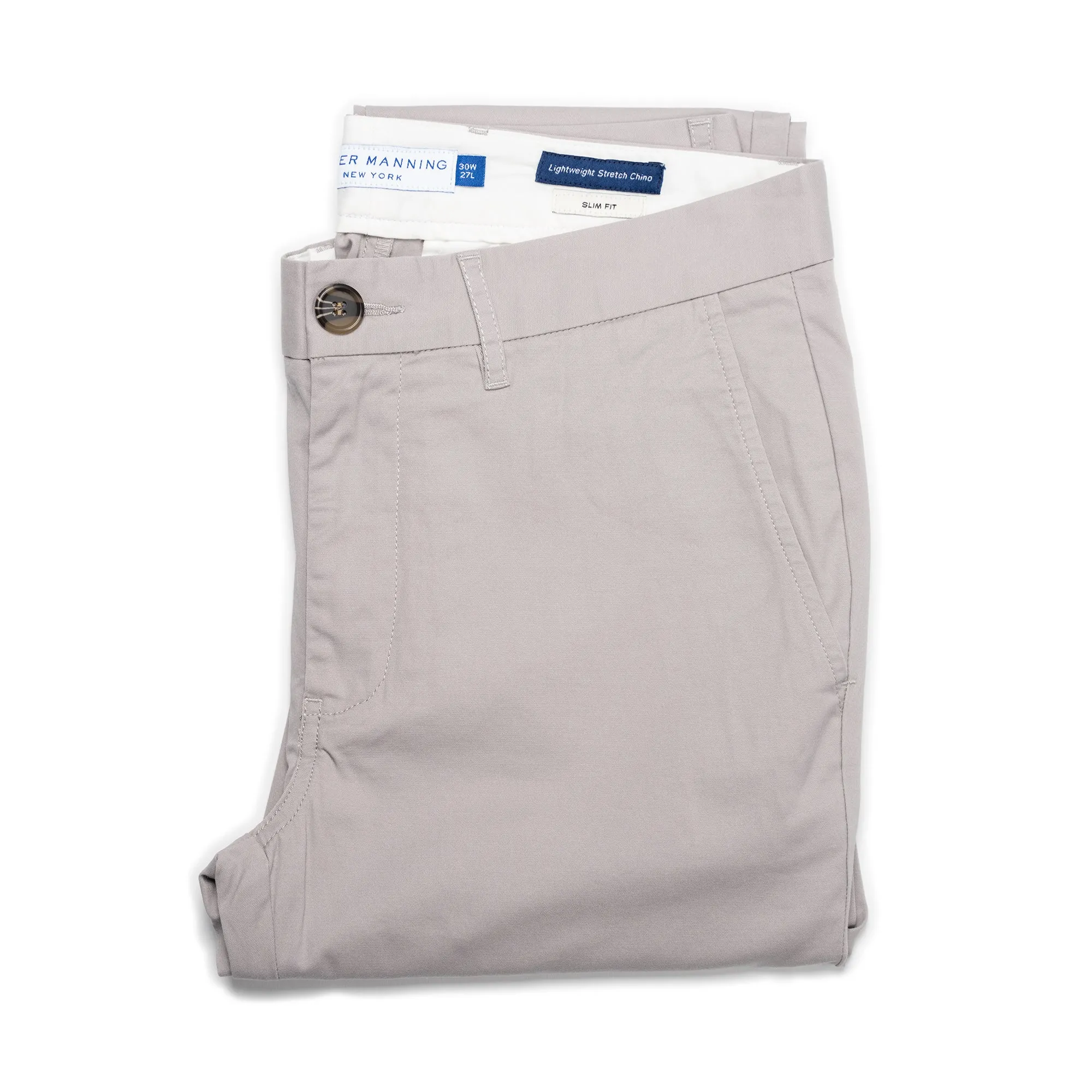 Lightweight Stretch Chinos Slim Fit - Grey