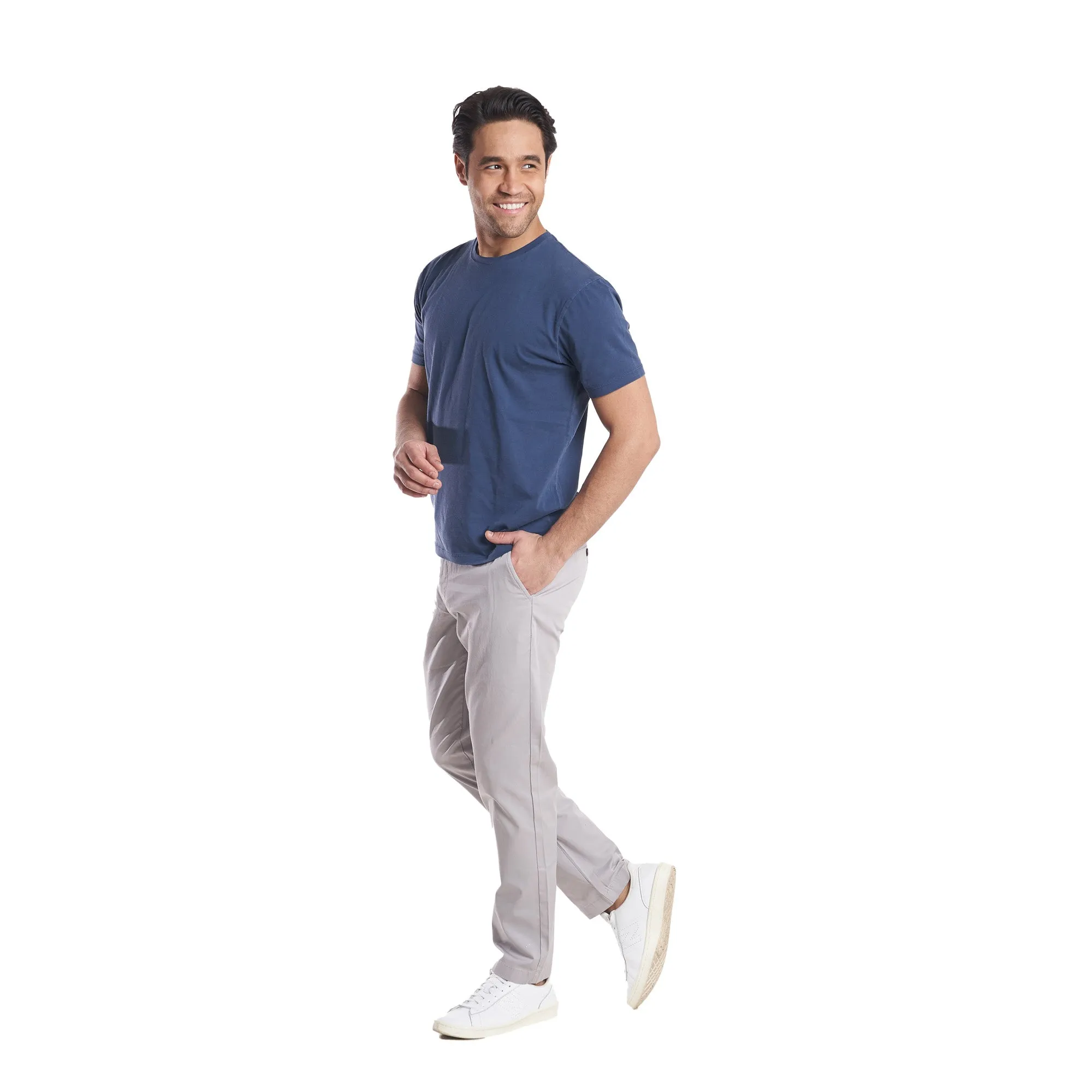 Lightweight Stretch Chinos Standard Fit - Grey