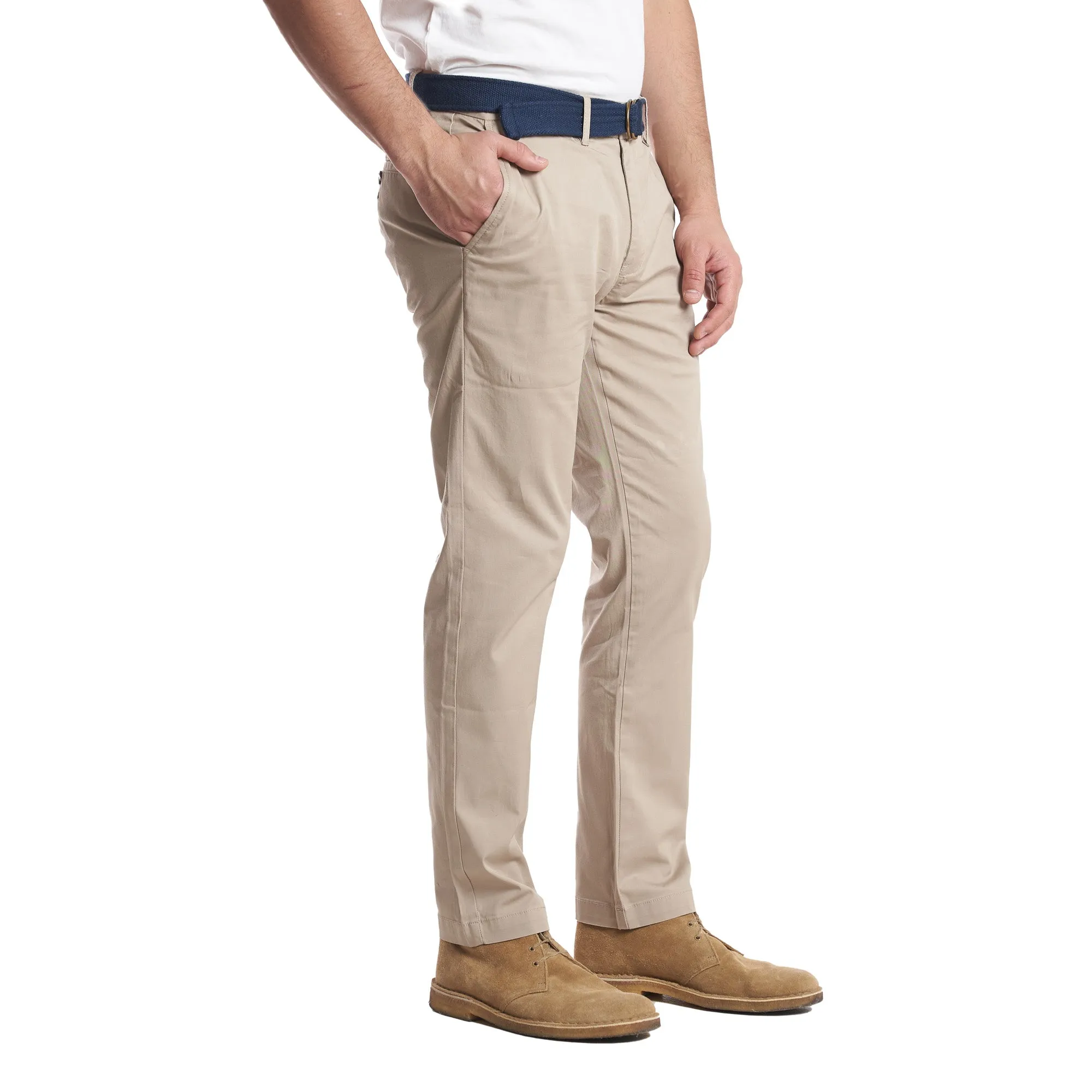 Lightweight Stretch Chinos Standard Fit - Khaki