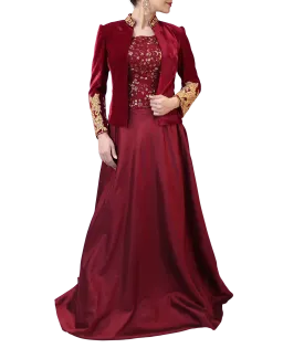 MAROON GOWN