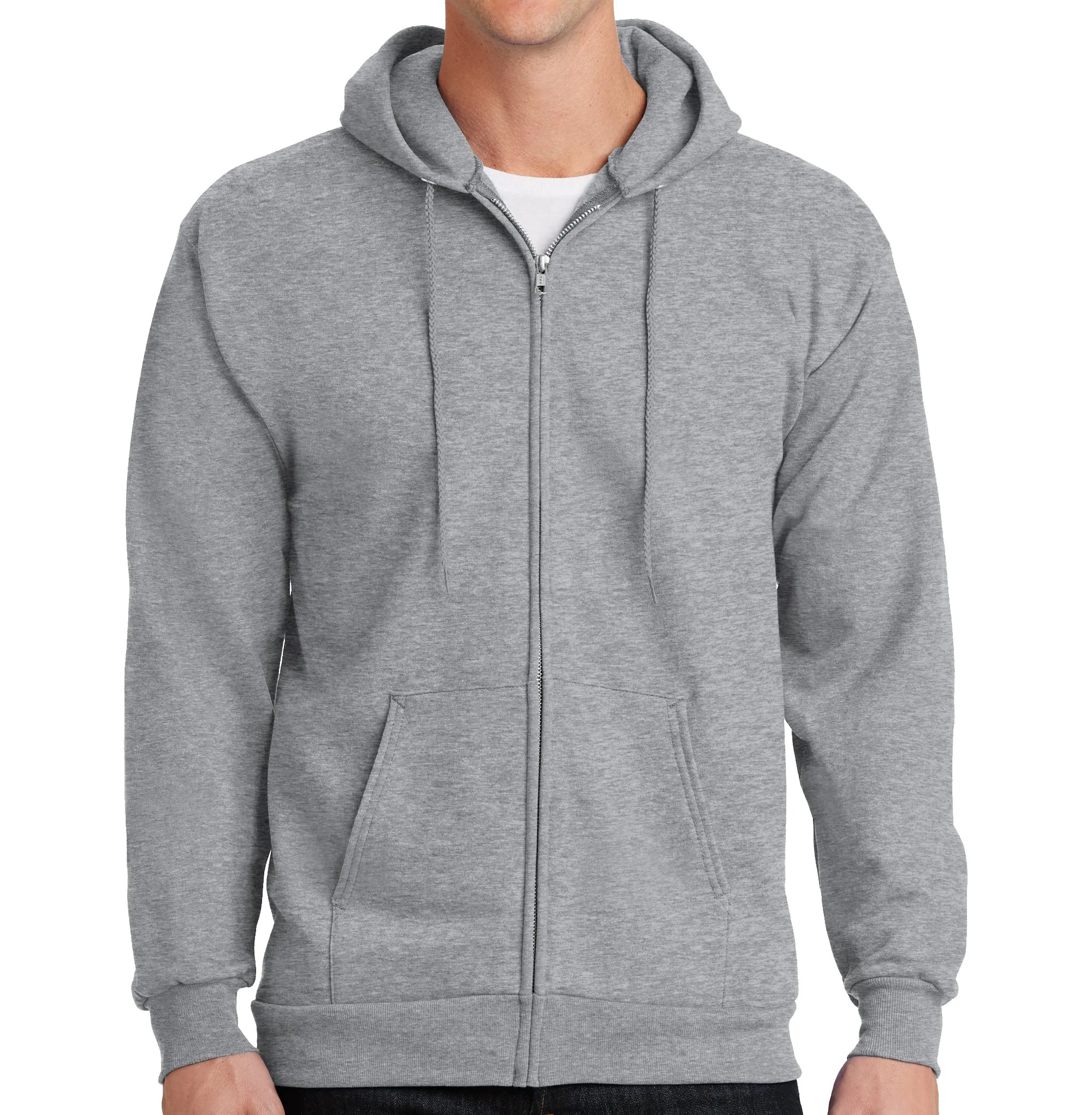 Men's Cotton Blend Hoodie Full Zip