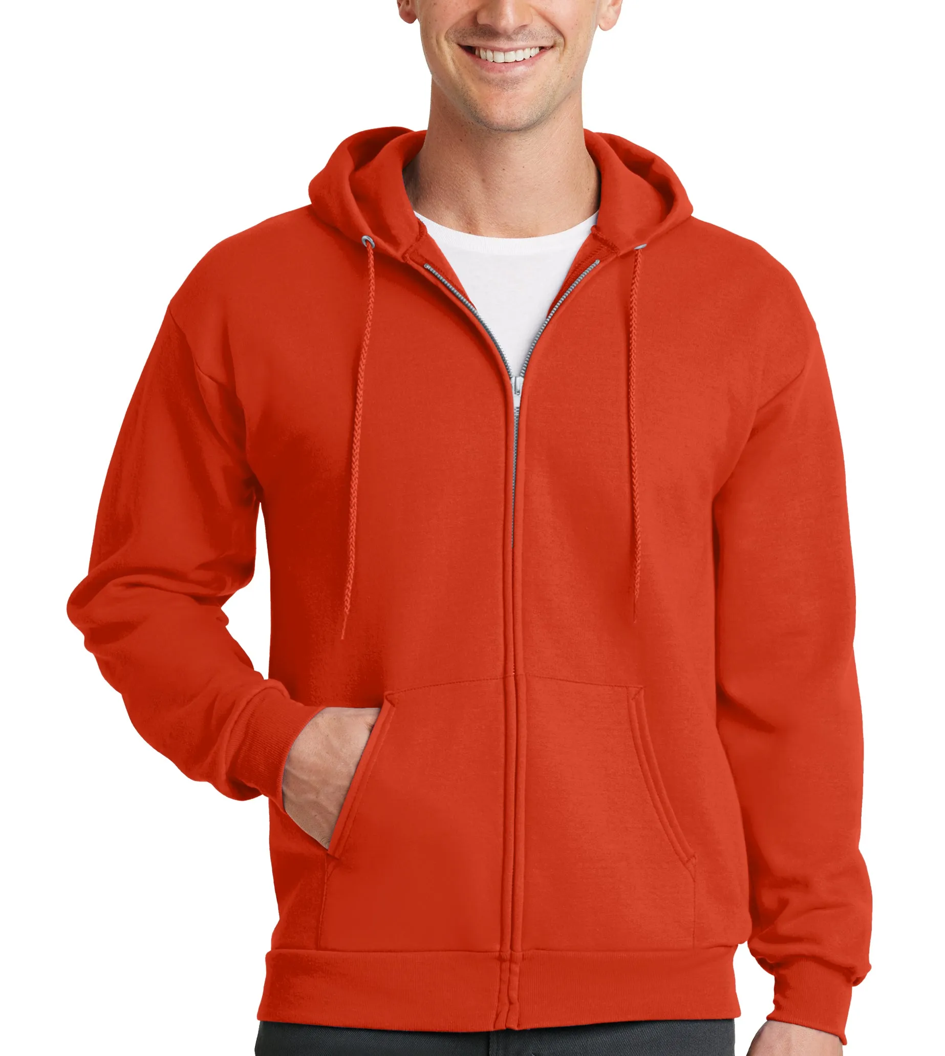 Men's Cotton Blend Hoodie Full Zip