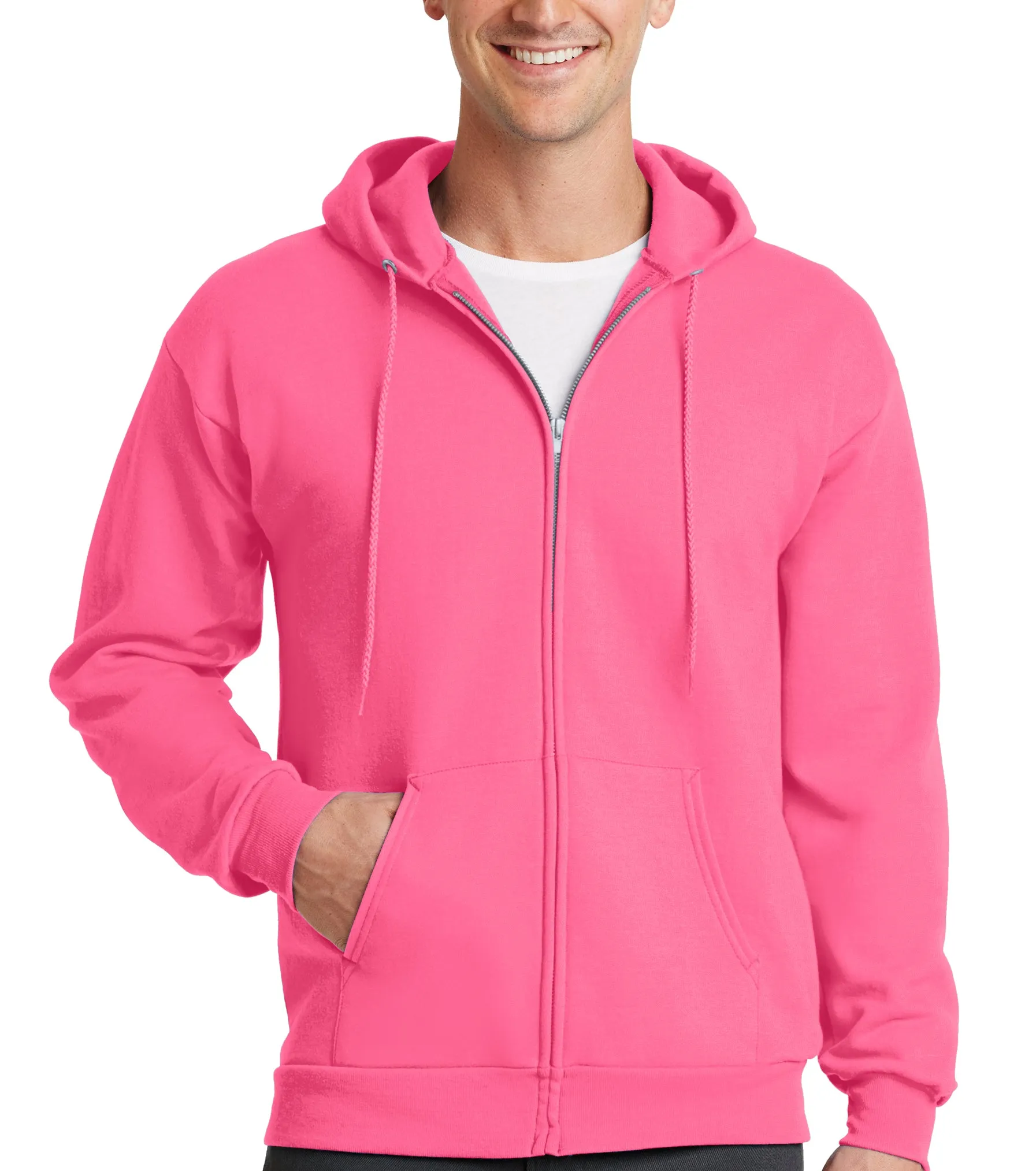 Men's Cotton Blend Hoodie Full Zip