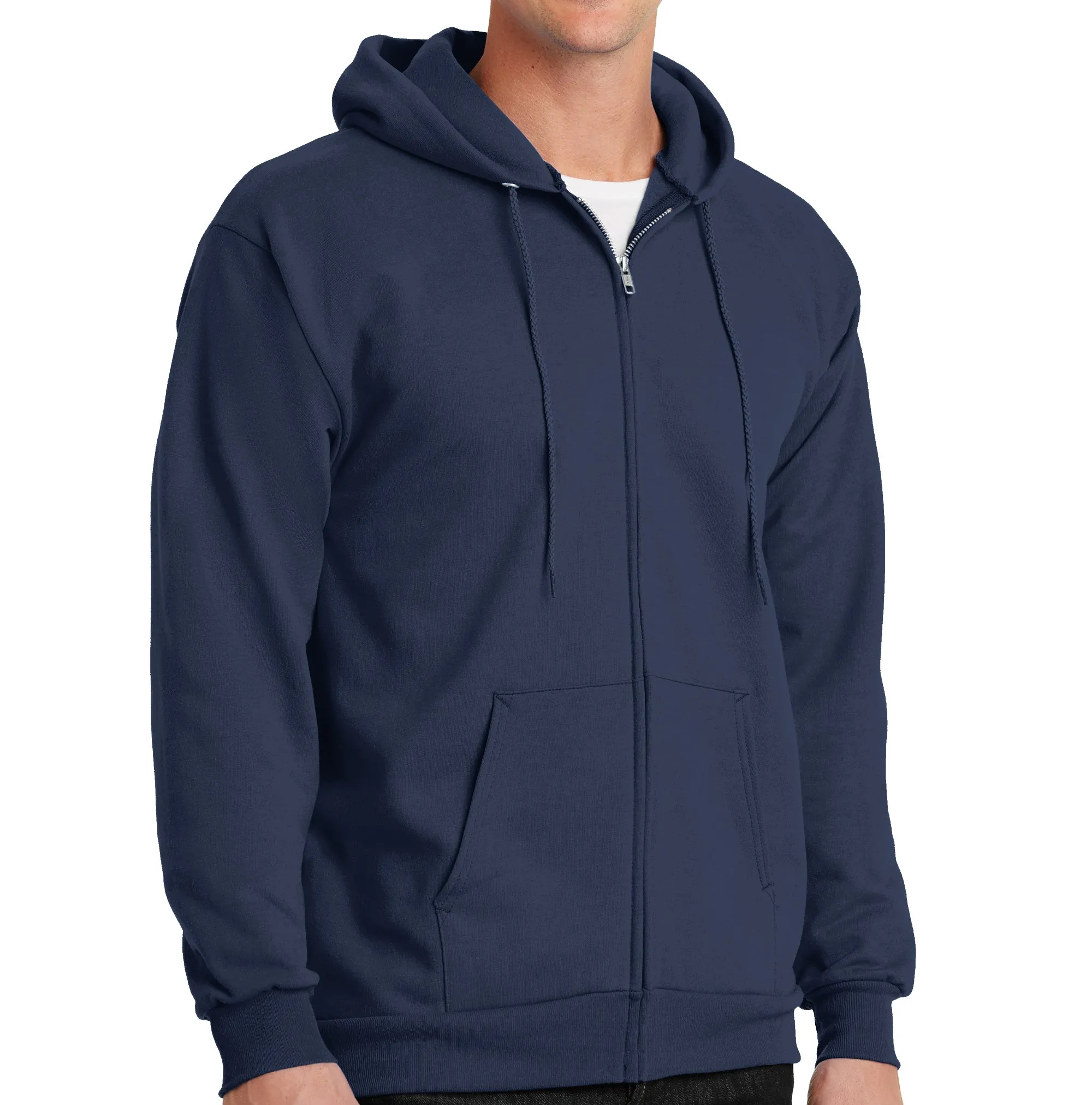 Men's Cotton Blend Hoodie Full Zip