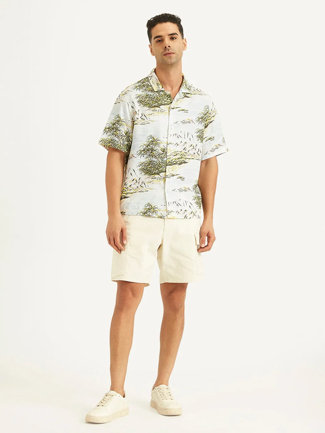 Men's Printed Relaxed Fit Camp Shirt