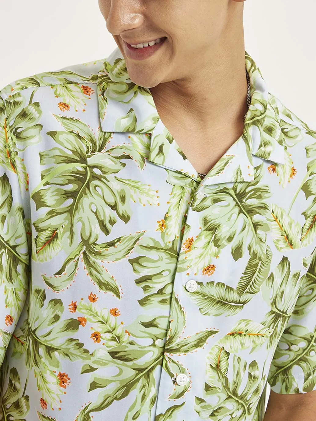 Men's Tropical Relaxed Fit Camp Shirt