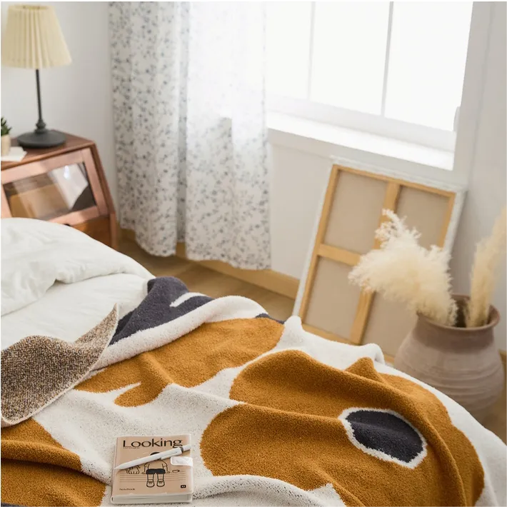 Microfiber Flower Throw-B