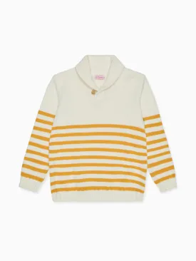 Mustard Stripe Goyo Cotton Boy Jumper