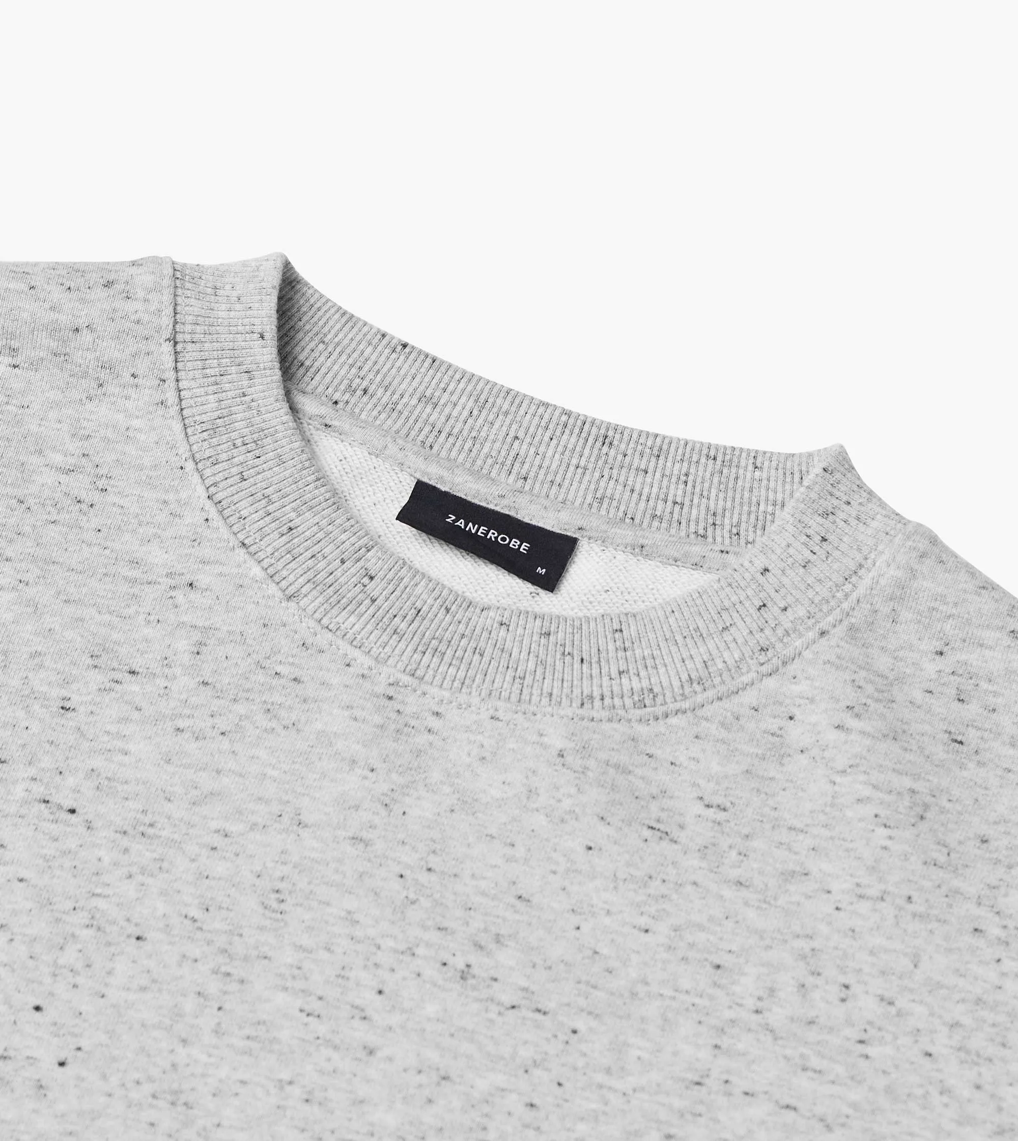 Orgo Crew Sweat Space Grey Nep