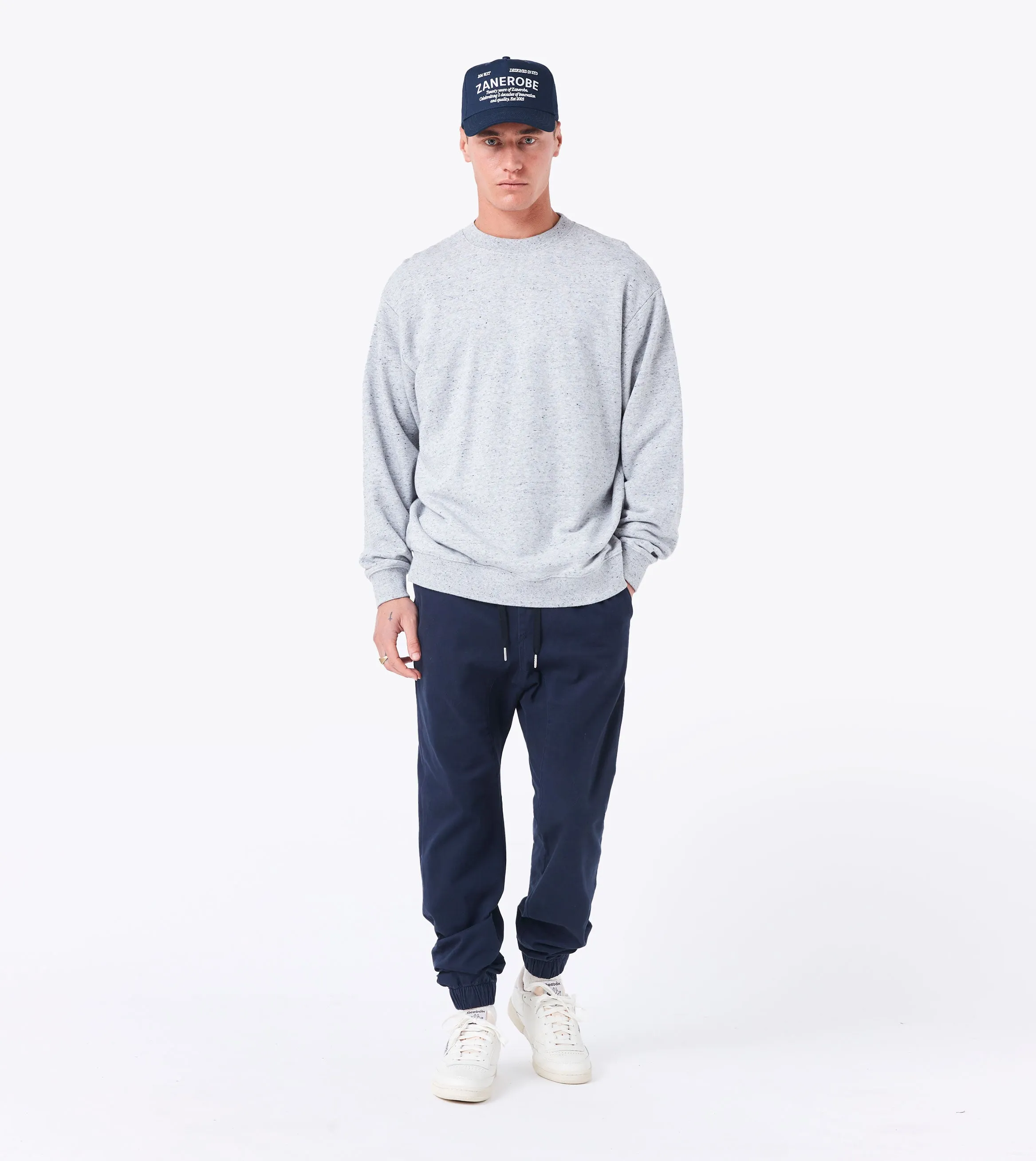 Orgo Crew Sweat Space Grey Nep