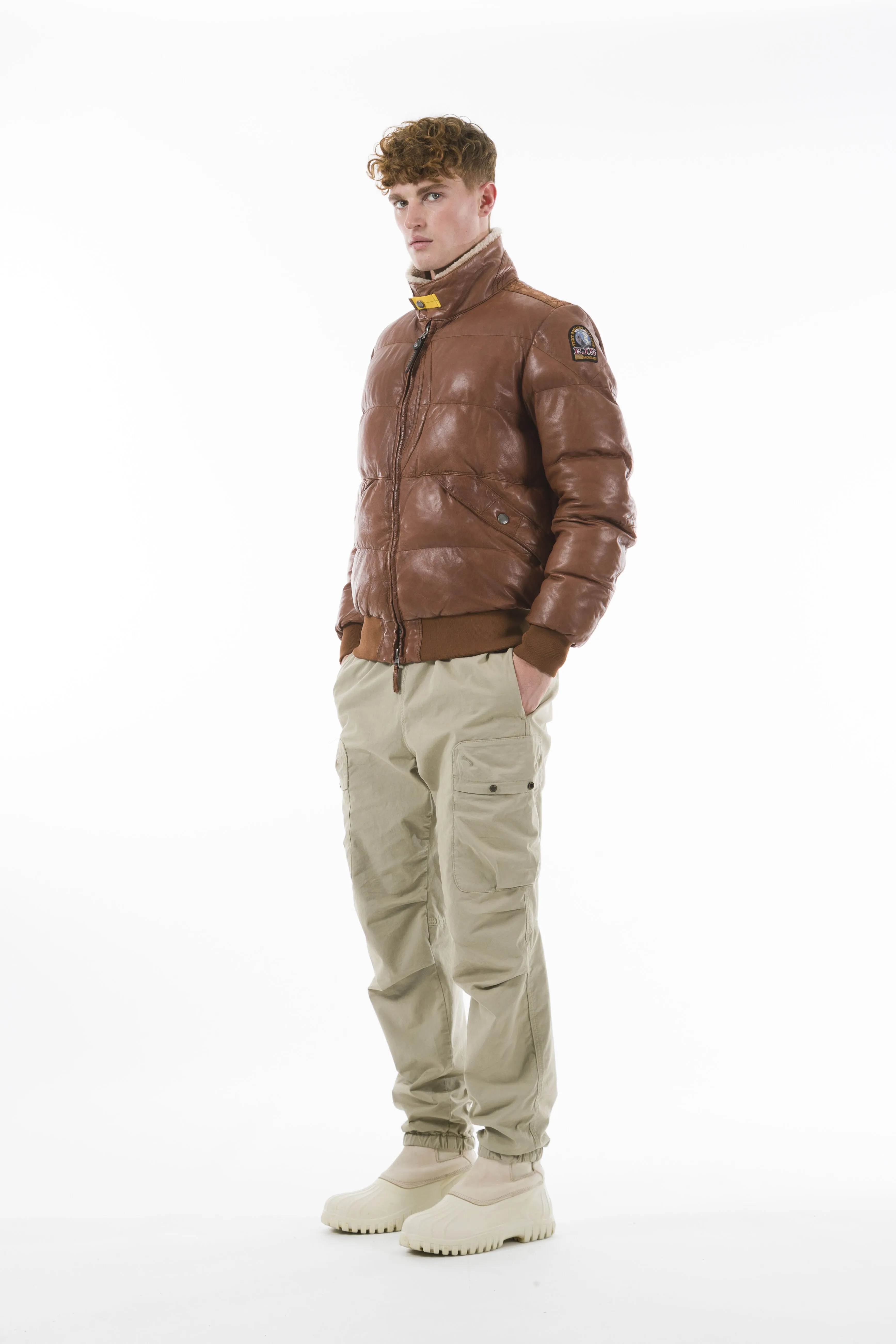 Parajumpers | Alf | Leather Bomber Jacket | Men's