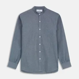 Plain Blue Oxford Cotton Weekend Fit Blake Shirt