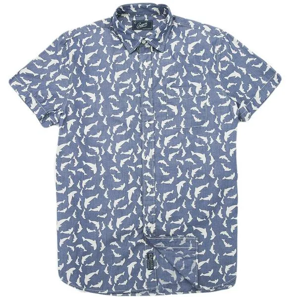 Printed Dolphin Chambray