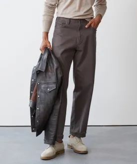 Relaxed Fit 5-Pocket Chino in Dark Granite