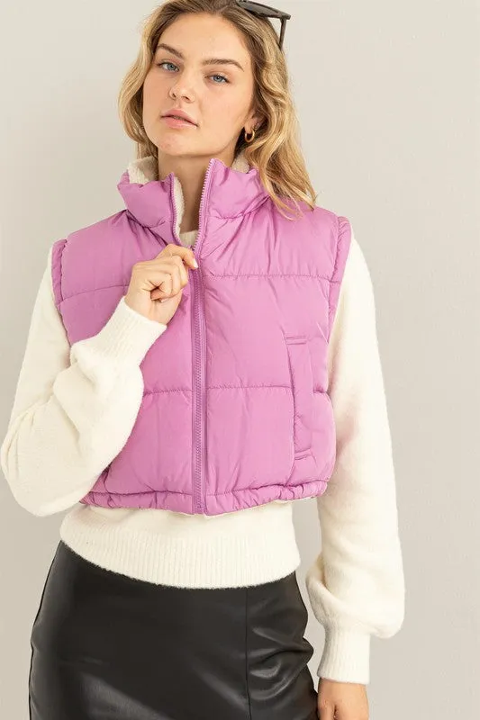 Reversible Fluff Puffer Vest