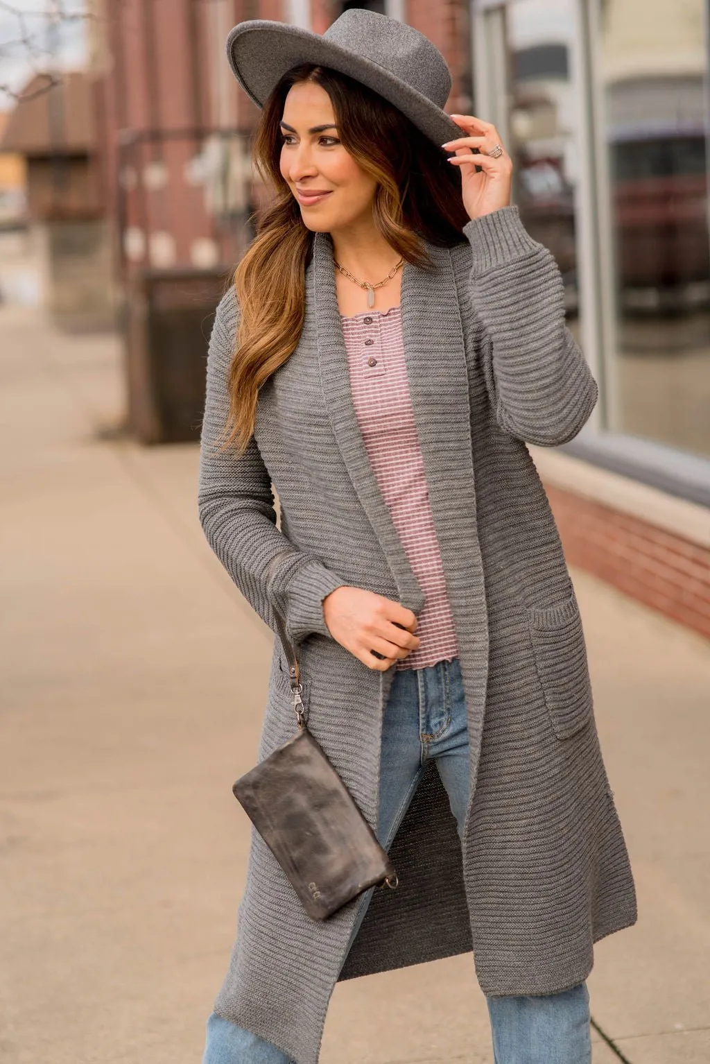 Ribbed Texture Cardigan