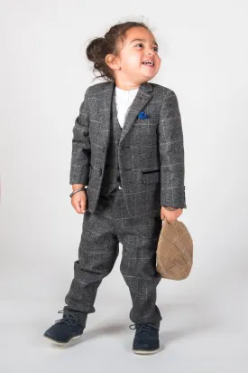 Scott Grey Boys Wedding Suit | Wedding Suit | Father & Son Suit | Kids Suit