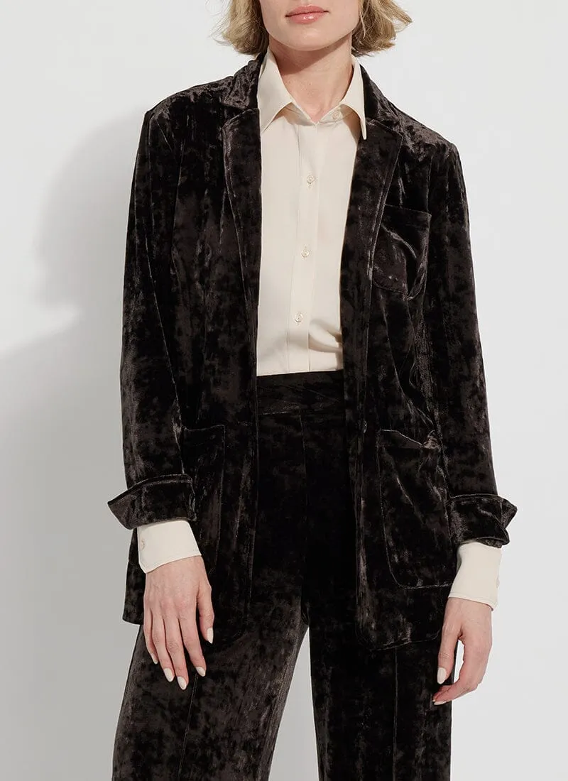 Shay Crushed Velvet Blazer