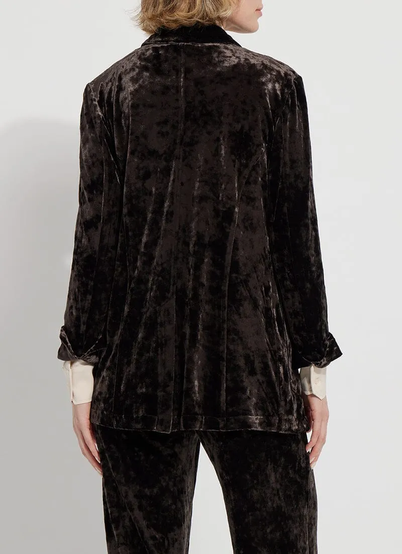 Shay Crushed Velvet Blazer