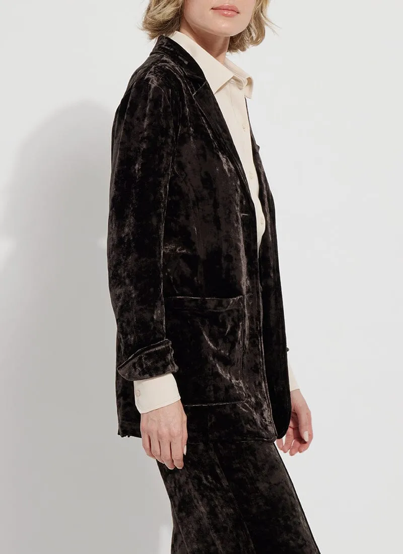 Shay Crushed Velvet Blazer