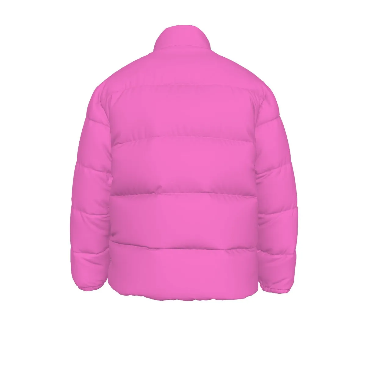 Sixty Eight 93 Logo White Pink Unisex Puffer Jacket