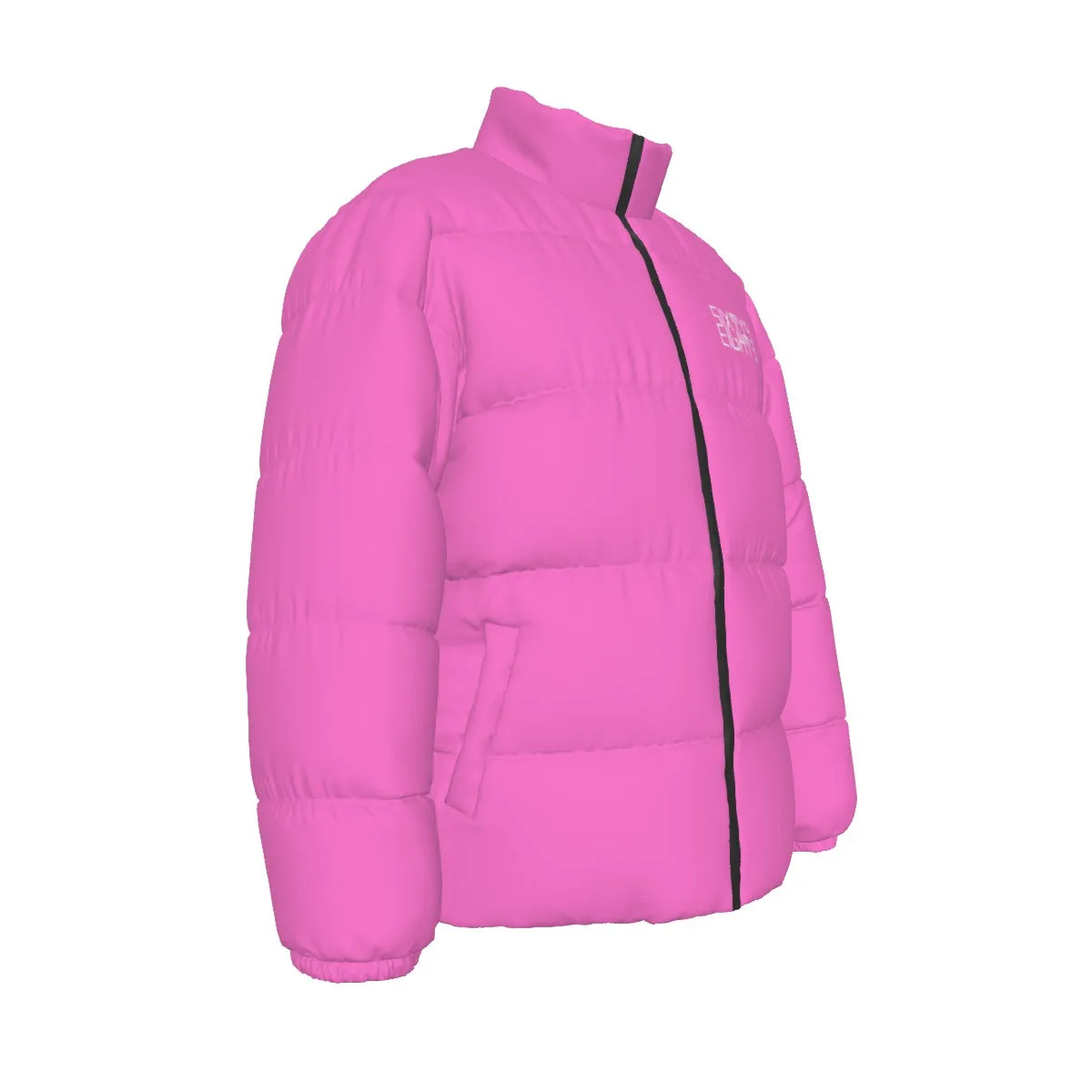 Sixty Eight 93 Logo White Pink Unisex Puffer Jacket