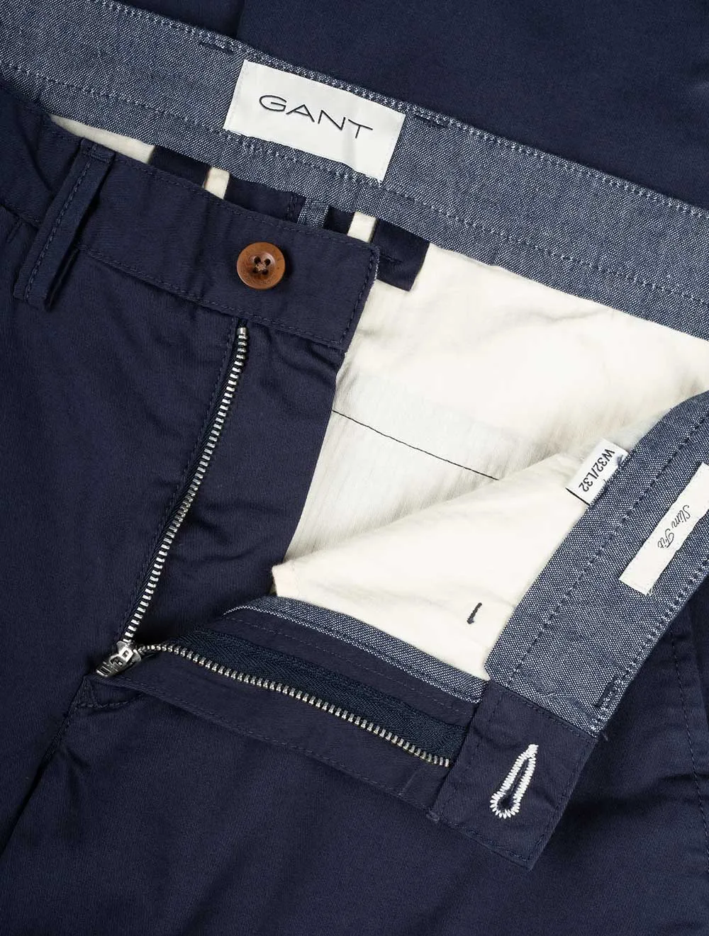 Slim Twill Chinos Marine