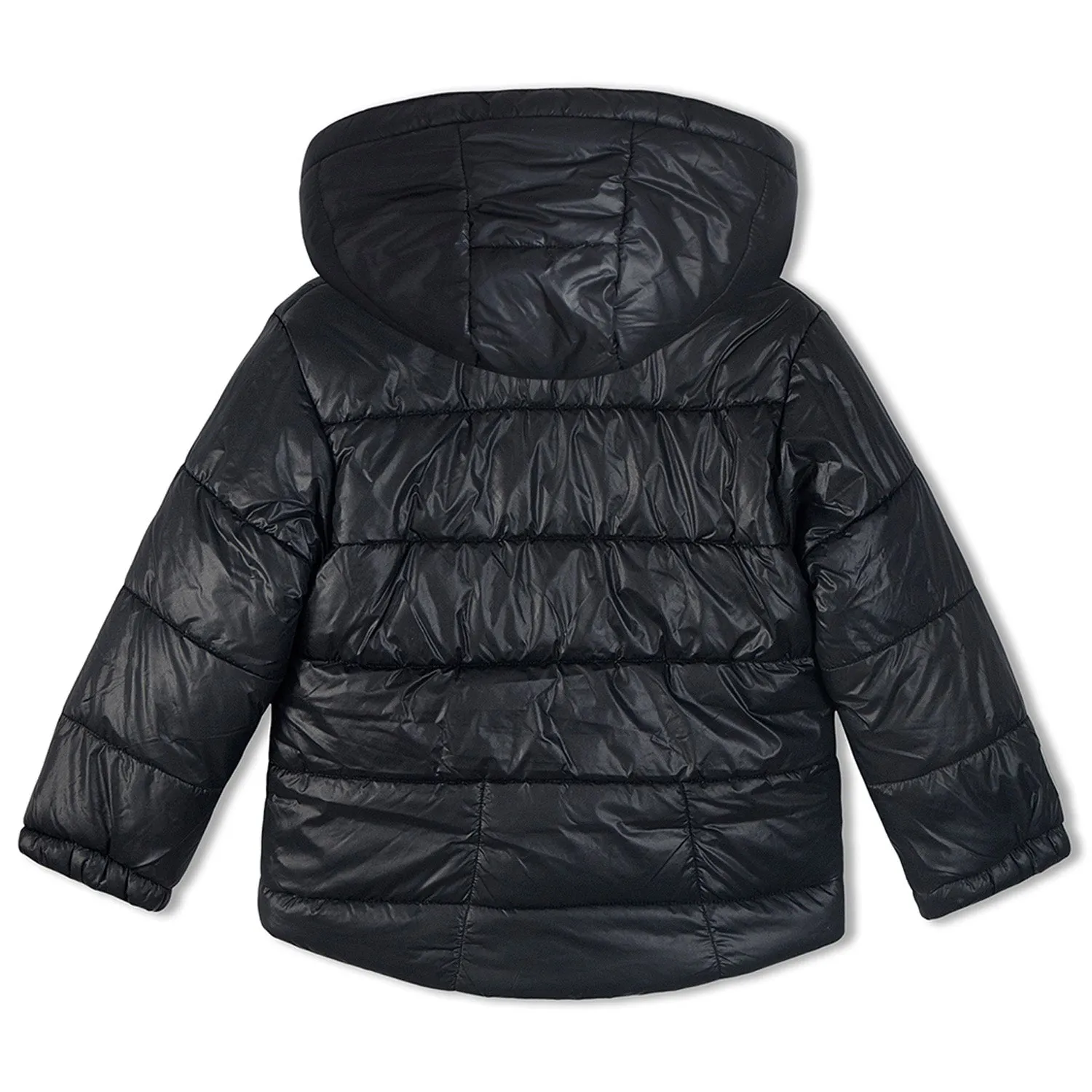 Soft Fleece Lined Puffer Hooded Jacket