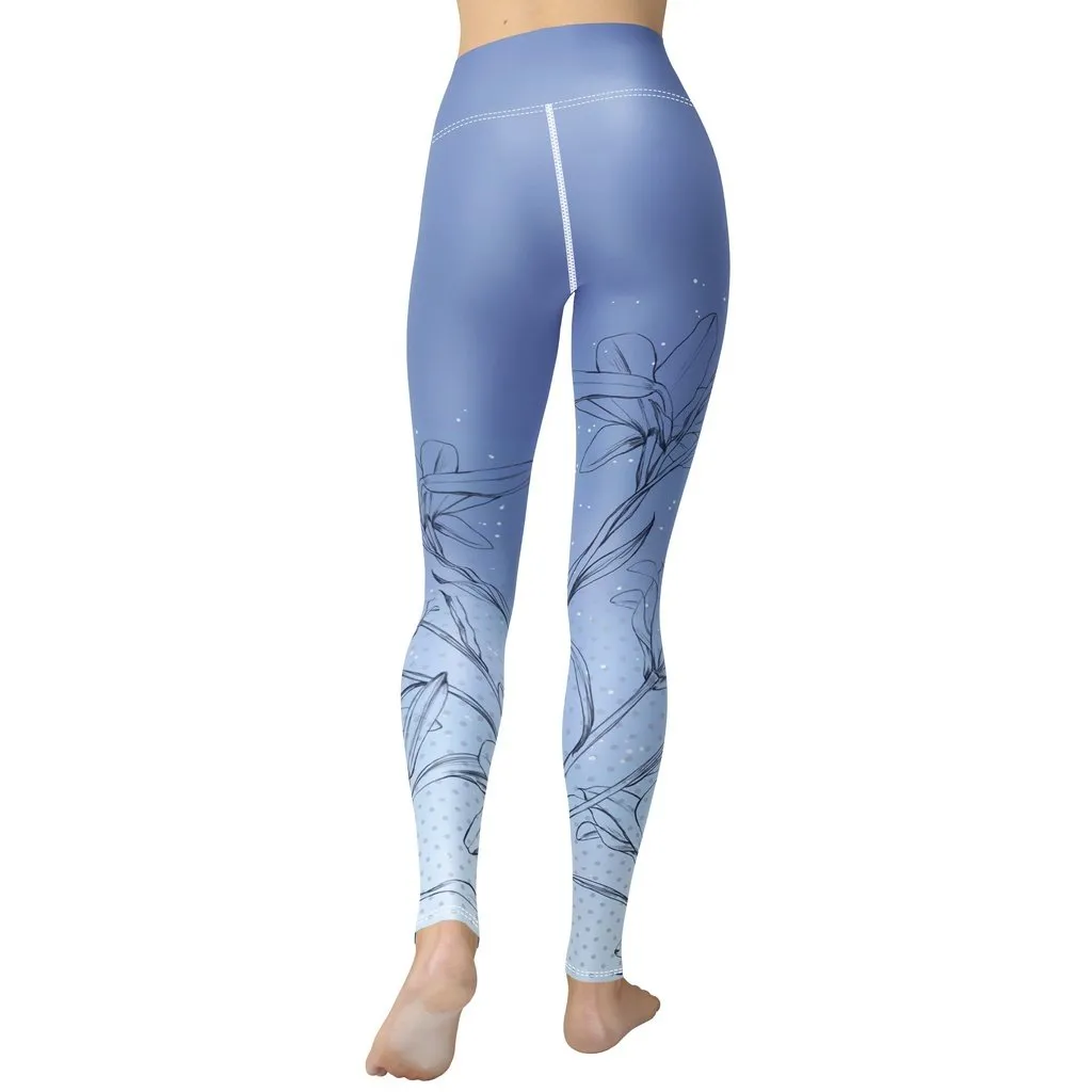 Soft Lilies Yoga Leggings