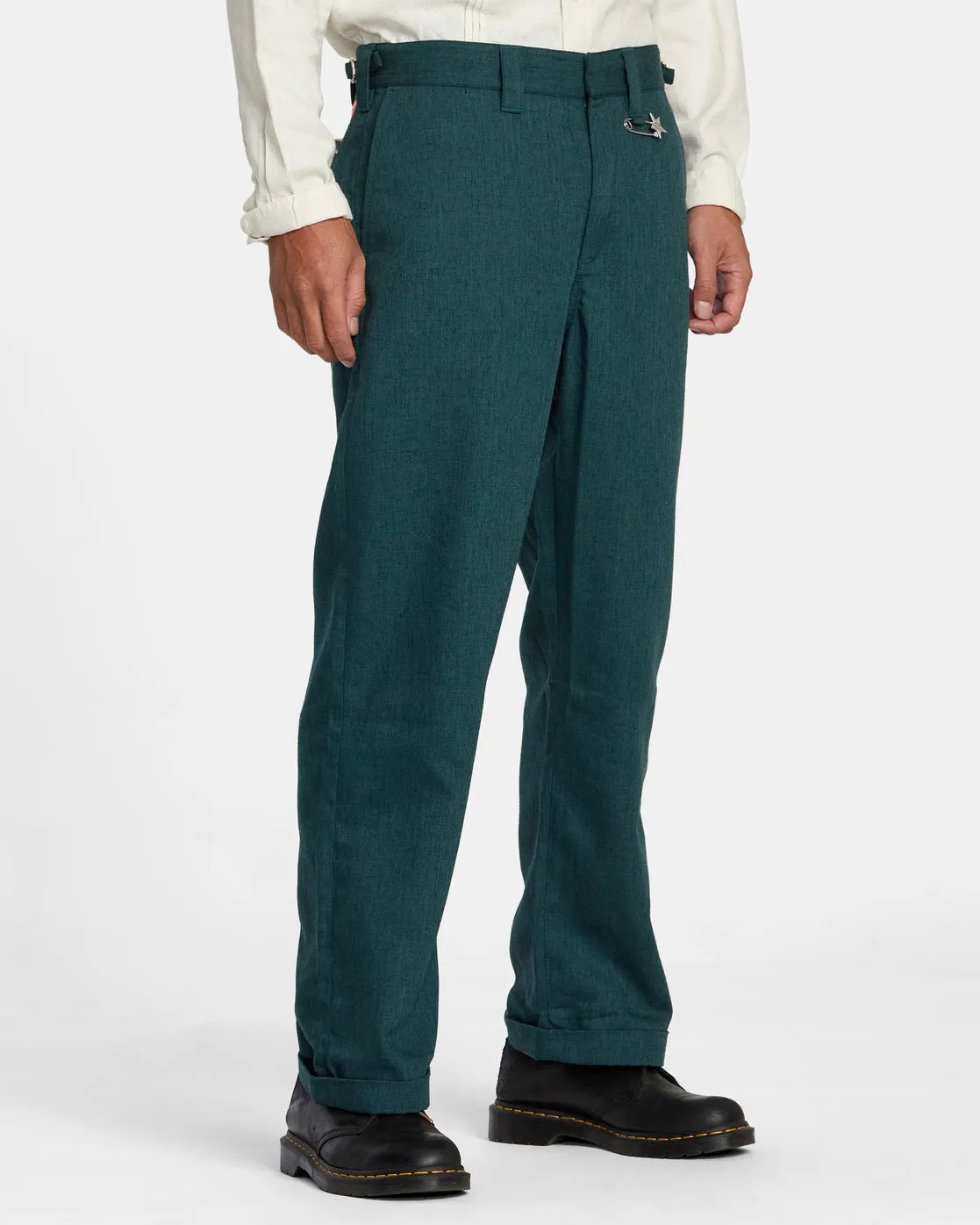 Spun Spirit Studio Chinos - Deep Forest