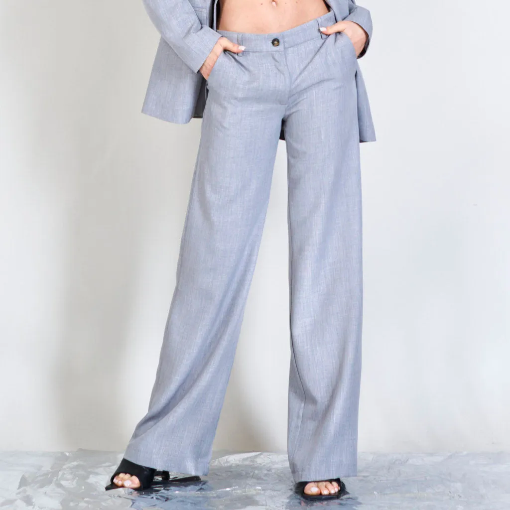 Straight plain trousers wholesale