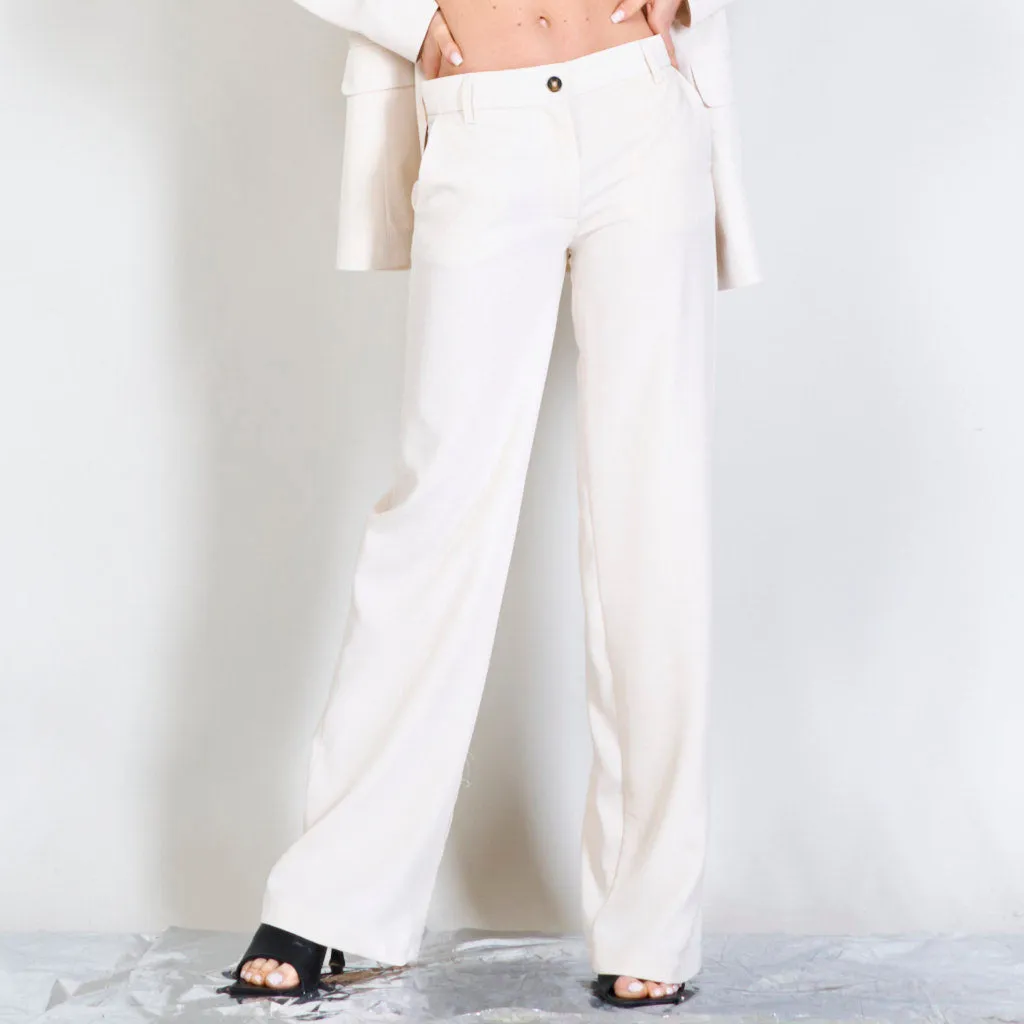 Straight plain trousers wholesale