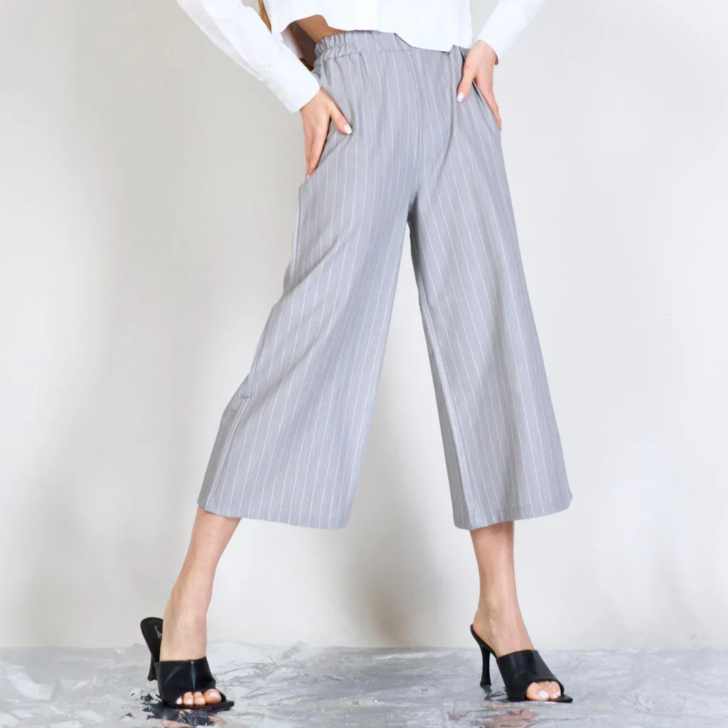 Stripped cropped pants wholesale