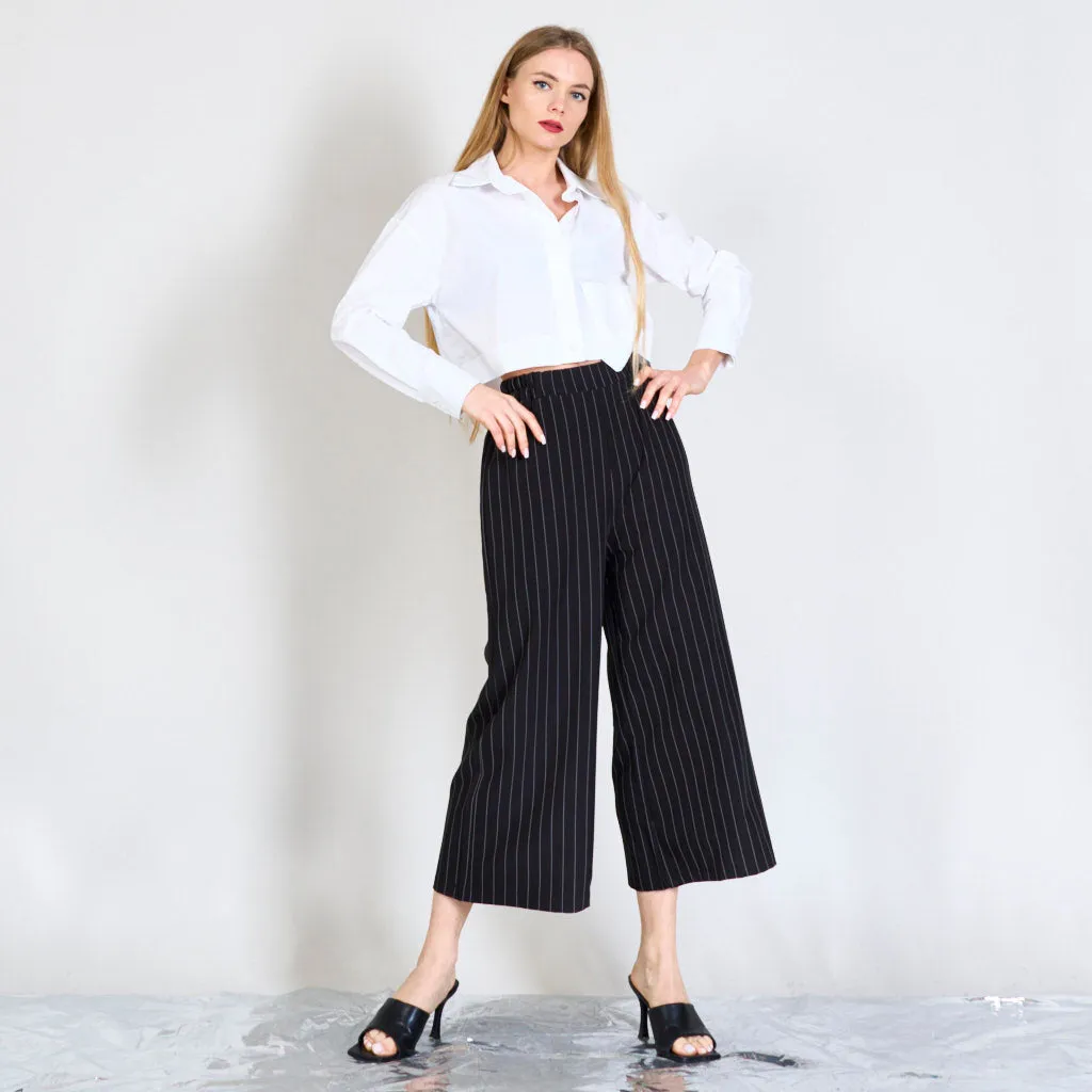 Stripped cropped pants wholesale