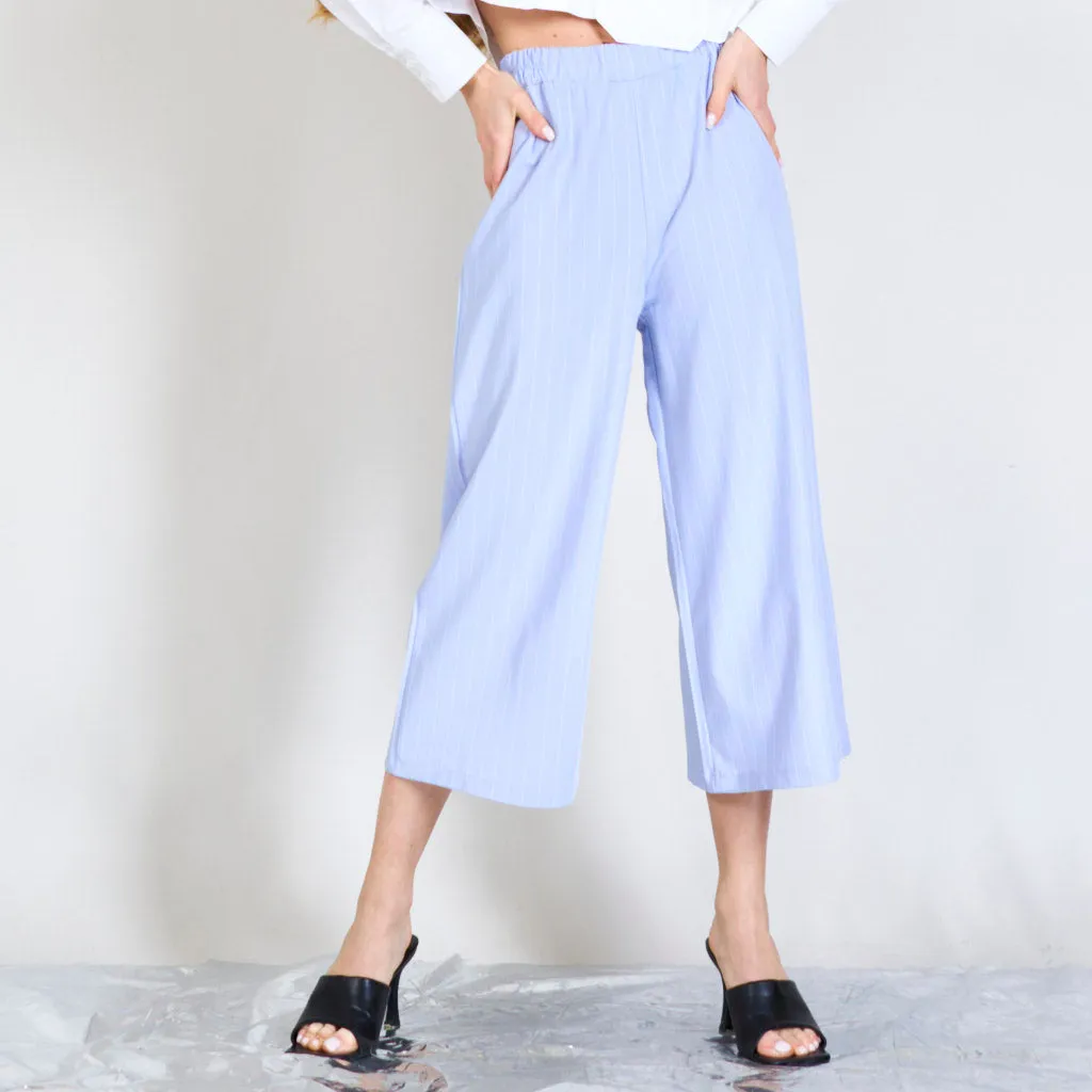 Stripped cropped pants wholesale