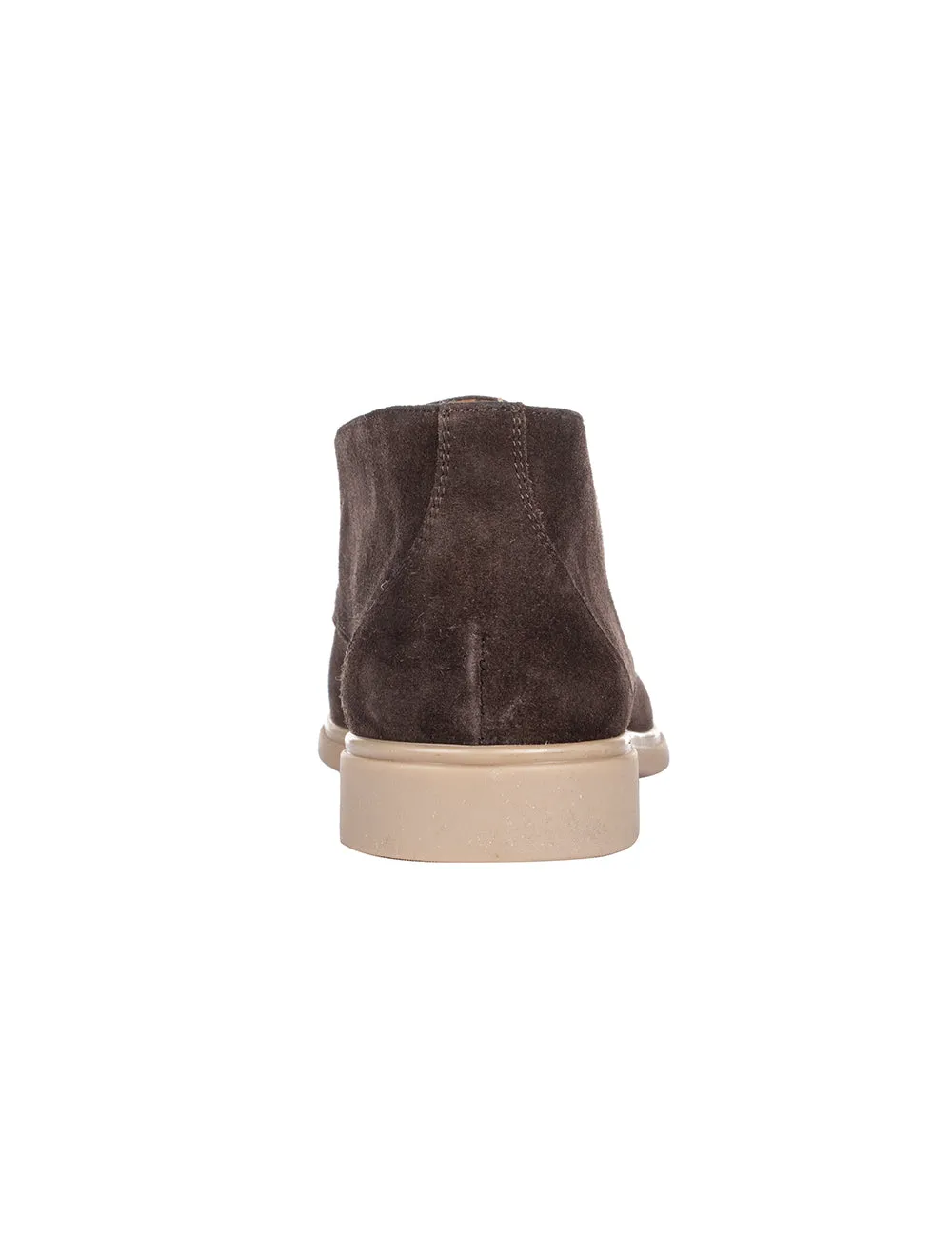 Suede Ankle Boot Dark Brown