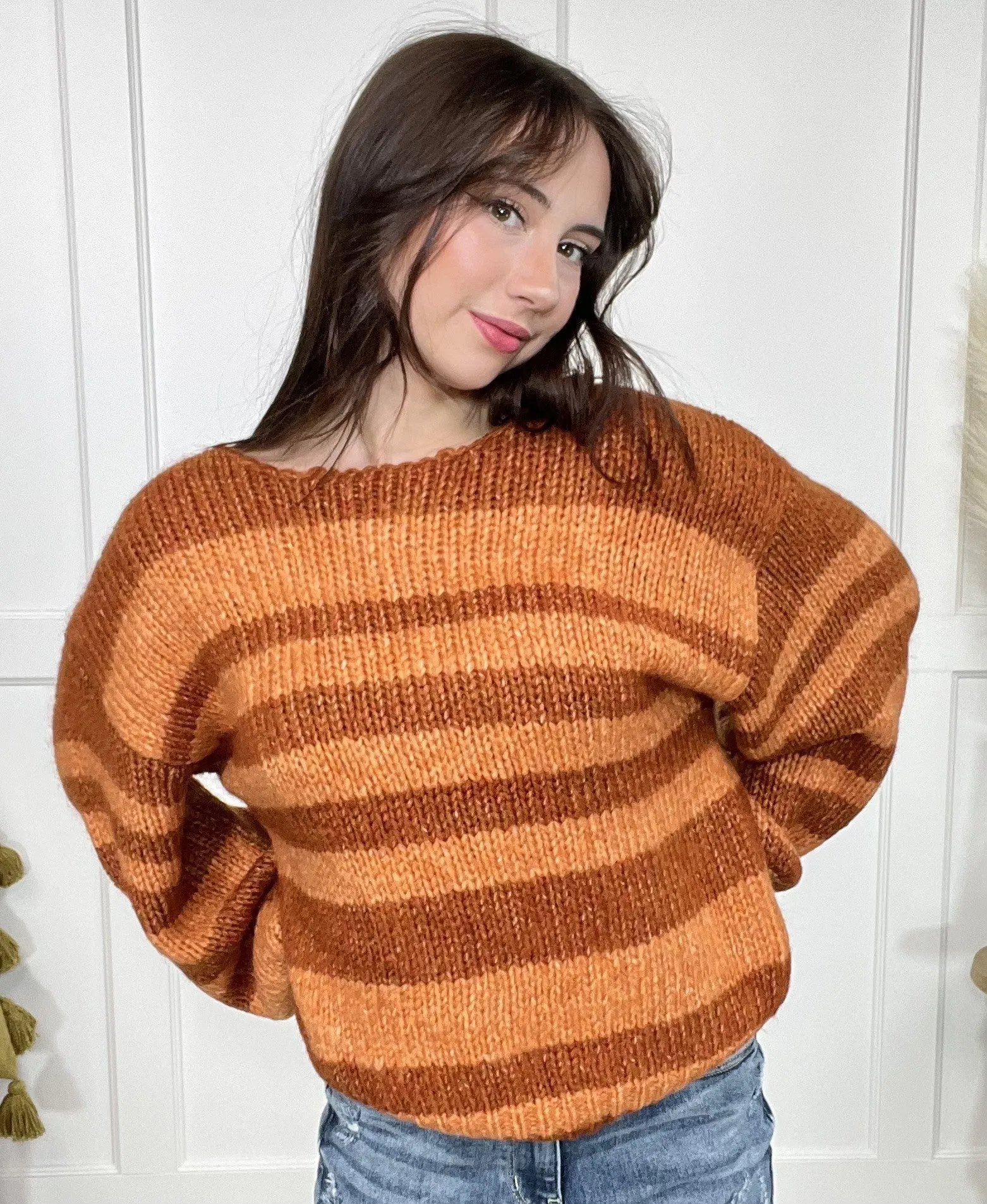 Sunset Striped Sweater * Final Sale*