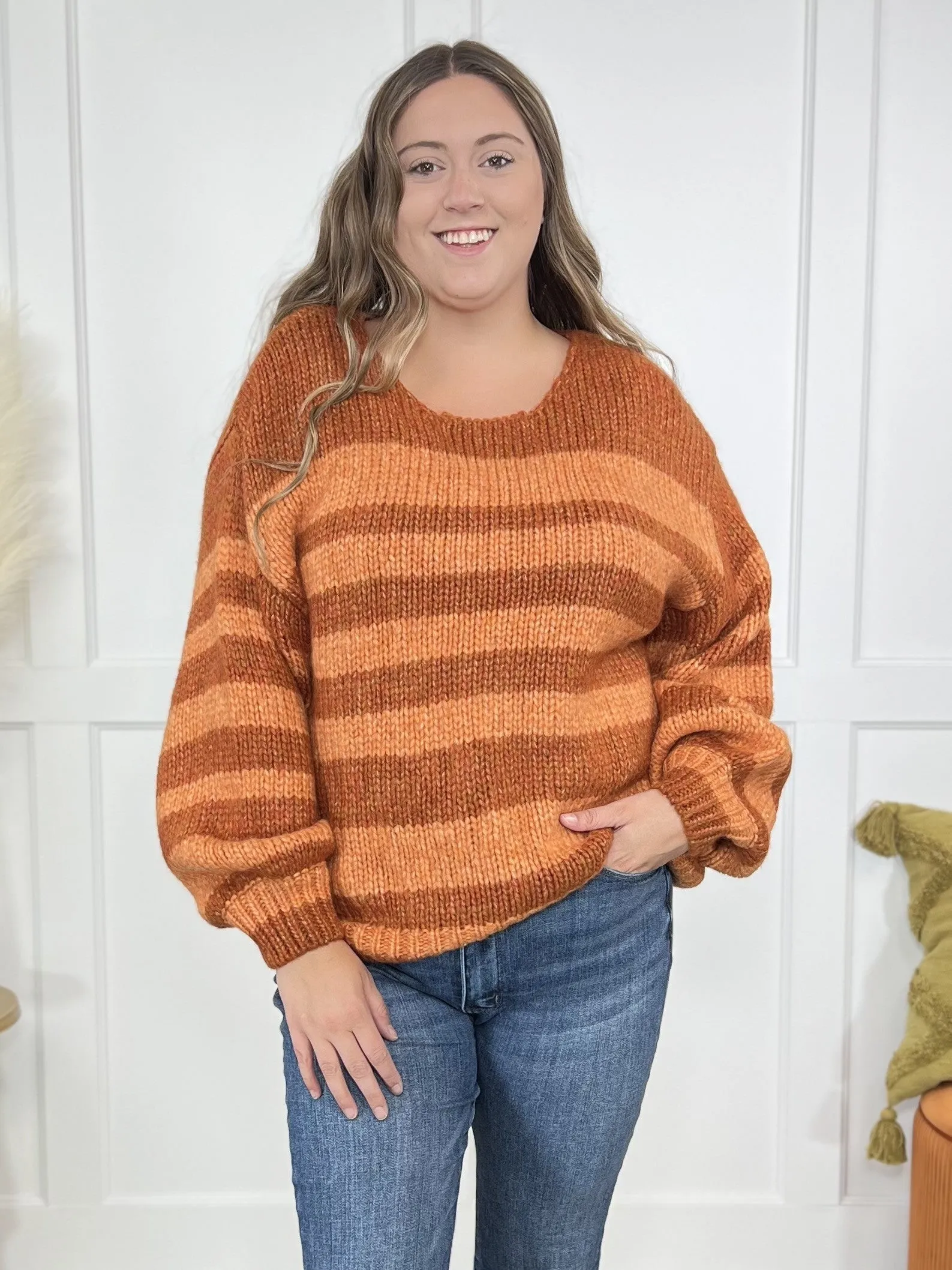 Sunset Striped Sweater * Final Sale*